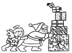 coloriage gratuit enfant Noel