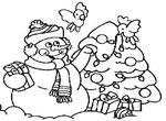 coloriage gratuit enfant Noel