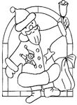 coloriage gratuit enfant Noel