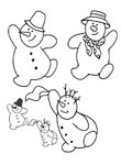 coloriage gratuit enfant Noel