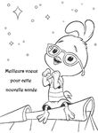 coloriage gratuit enfant Nouvel An