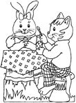 coloriage gratuit enfant Paques