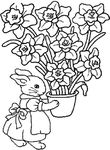 coloriage gratuit enfant Paques