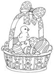 coloriage gratuit enfant Paques