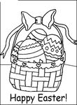 coloriage gratuit enfant Paques