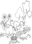 coloriage gratuit Paques