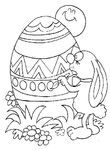 coloriage gratuit enfant Paques