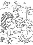 coloriage gratuit enfant Paques