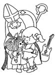 coloriage gratuit Saint Nicolas