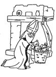 coloriage gratuit enfant Saint Nicolas