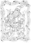 coloriage gratuit Saint Nicolas