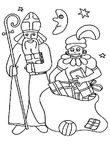 coloriage gratuit enfant Saint Nicolas