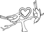 coloriage gratuit St Valentin