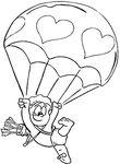 coloriage gratuit St Valentin