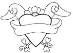 coloriage gratuit enfant St Valentin