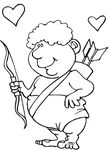 coloriage gratuit enfant St Valentin