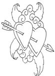 coloriage gratuit St Valentin