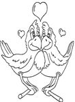 coloriage gratuit St Valentin