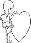 coloriage gratuit enfant St Valentin