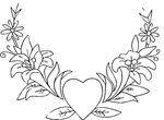 coloriage gratuit St Valentin