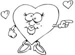 coloriage gratuit St Valentin