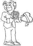 coloriage gratuit St Valentin