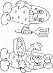 coloriage gratuit Fruits Legumes