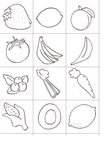 coloriage gratuit Fruits Legumes