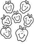 coloriage gratuit Fruits Legumes