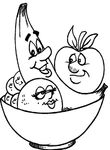 coloriage gratuit Fruits Legumes