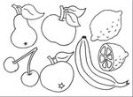 coloriage gratuit Fruits Legumes