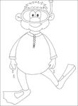 coloriage gratuit enfant Le bain