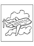 coloriage gratuit Avions