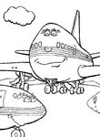 coloriage gratuit Avions