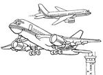 coloriage gratuit Avions