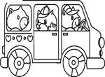 coloriage gratuit Camions