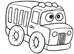 coloriage gratuit Camions