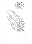 coloriage gratuit Fusees