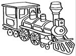 coloriage gratuit Trains