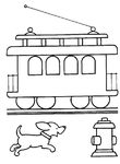 coloriage gratuit Trains