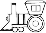 coloriage gratuit Trains