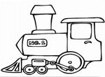 coloriage gratuit Trains