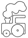 coloriage gratuit enfant Trains