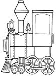 coloriage gratuit Trains