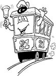 coloriage gratuit enfant Trains