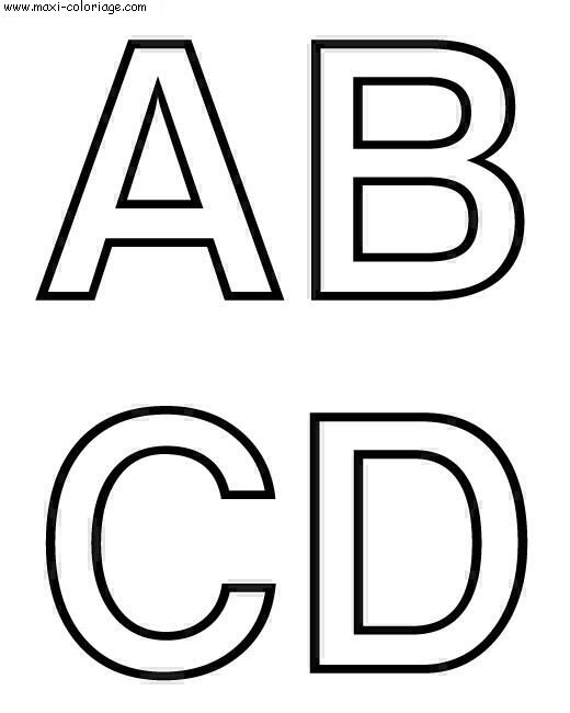 carte invitation Alphabet Simple