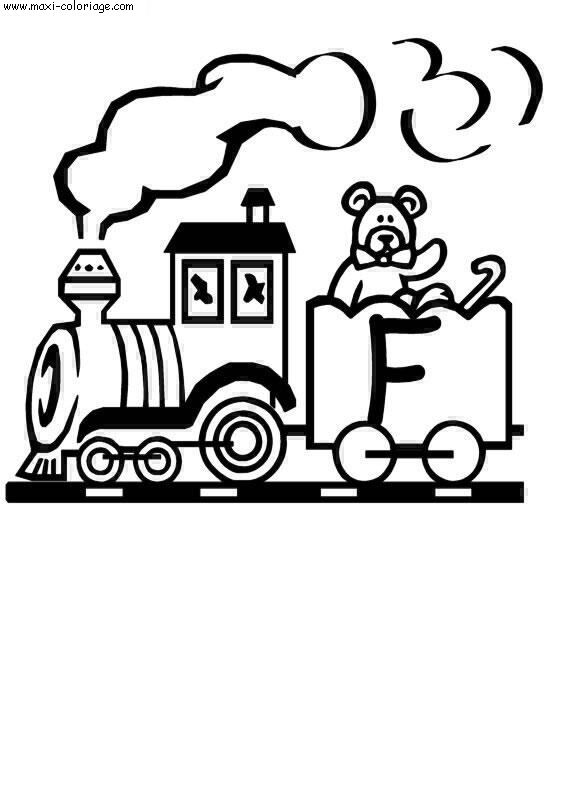 carte invitation Alphabet Trains