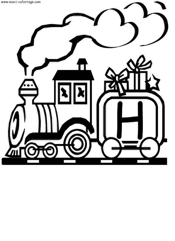 carte invitation Alphabet Trains