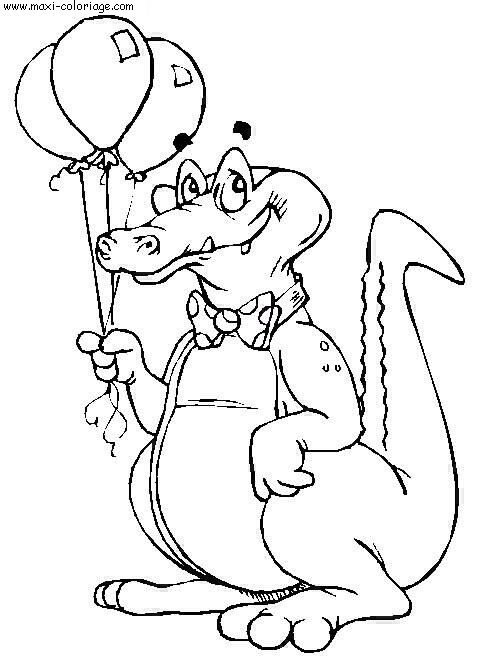 carte invitation Crocodiles