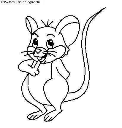 carte invitation Souris